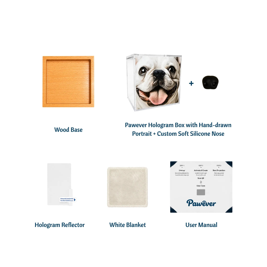 Pawever™ Crystal Hologram Box
