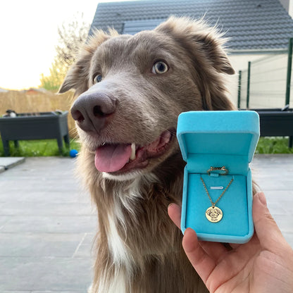 Custom Engraved Pet Face Necklace