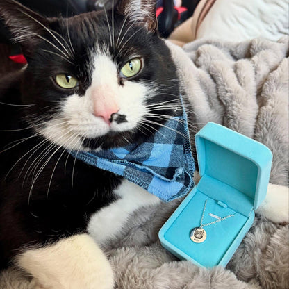 Custom Engraved Pet Face Necklace