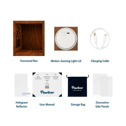 Pawever™ Everwood Hologram Box