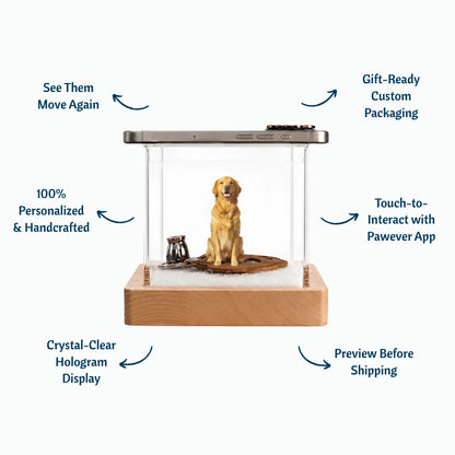 Pawever™ Crystal Hologram Box
