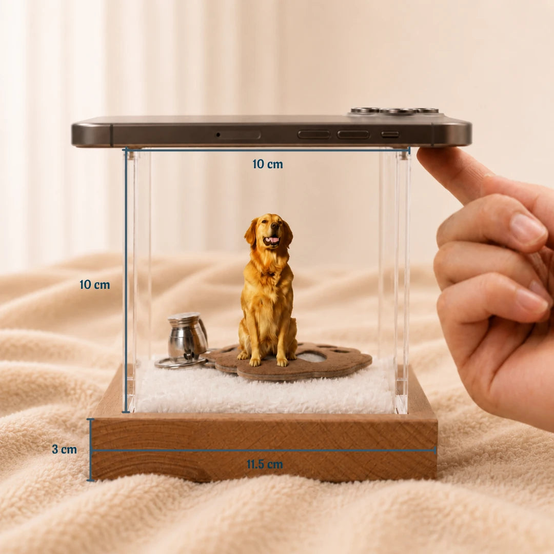 Pawever™ Crystal Hologram Box