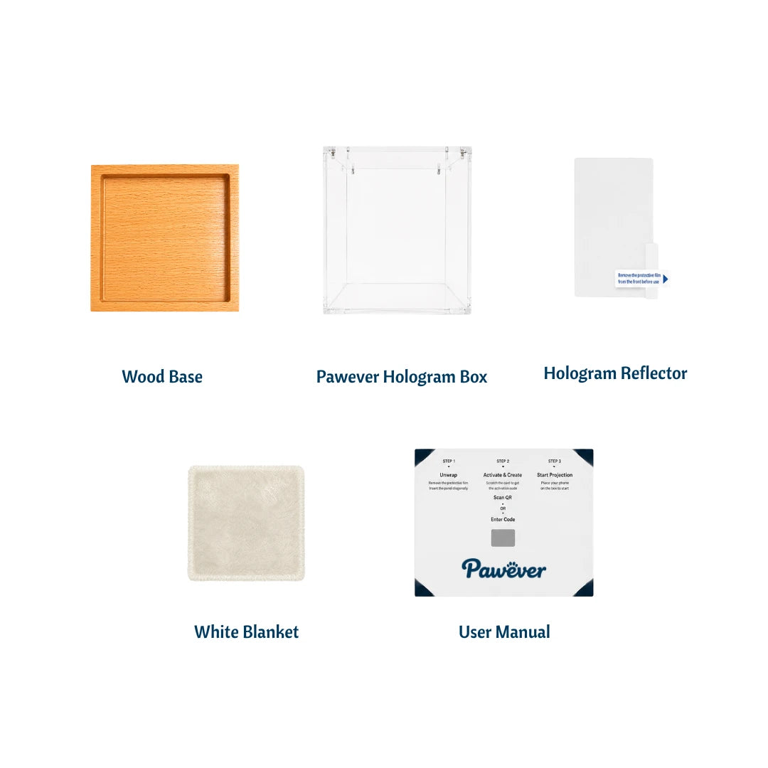 Pawever™ Crystal Hologram Box