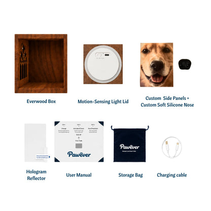 Pawever™ Everwood Hologram Box