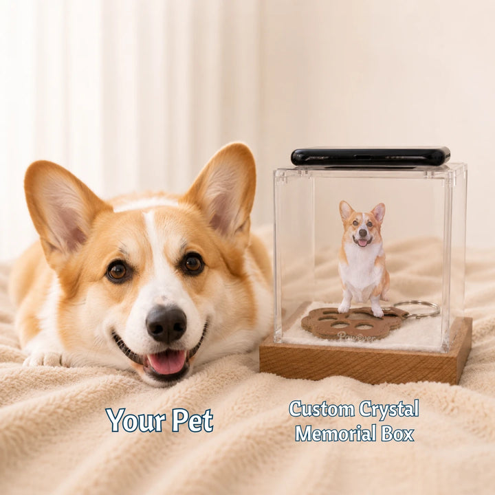 Pawever™ Crystal Hologram Box